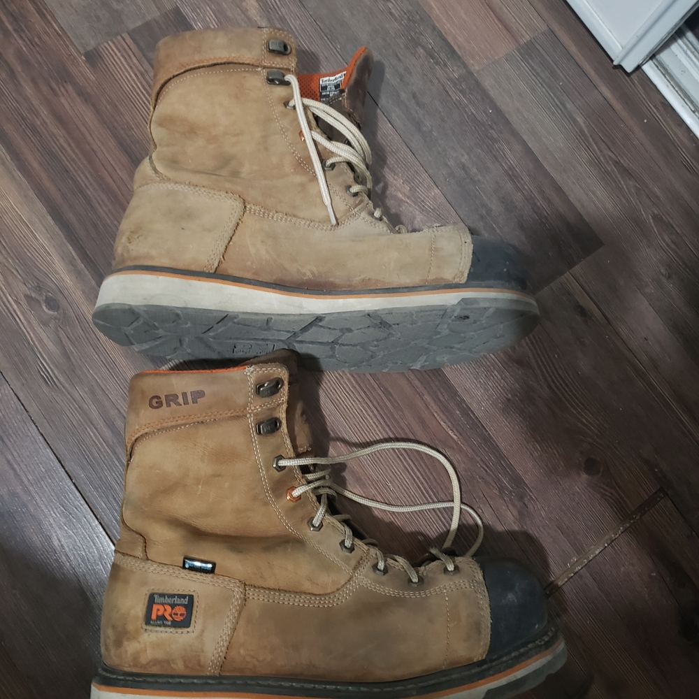 Timberland PRO Men's Brown and Black Work Boots